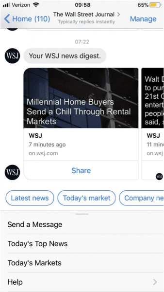 messenger marketing content delivery